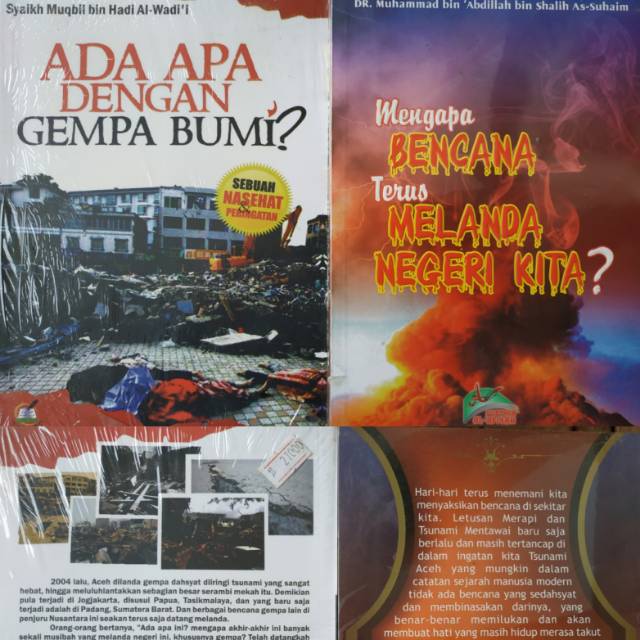 2 Buku Langka: Mengapa Bencana Melanda Negeri Kita dan Ada Apa dengan Gempa Bumi? ORIGINAL