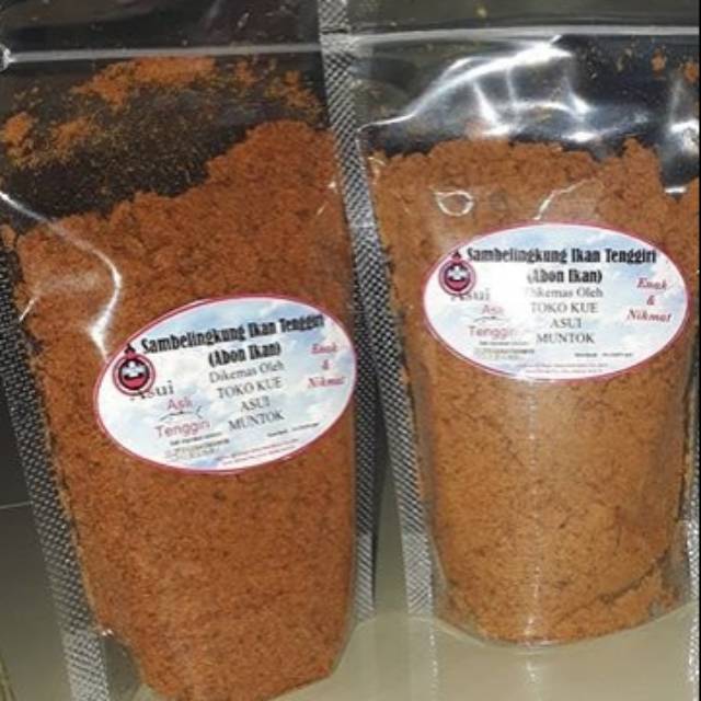 

sambelikung ikan tenggiri (abon ikan tenggiri ) 200gr
