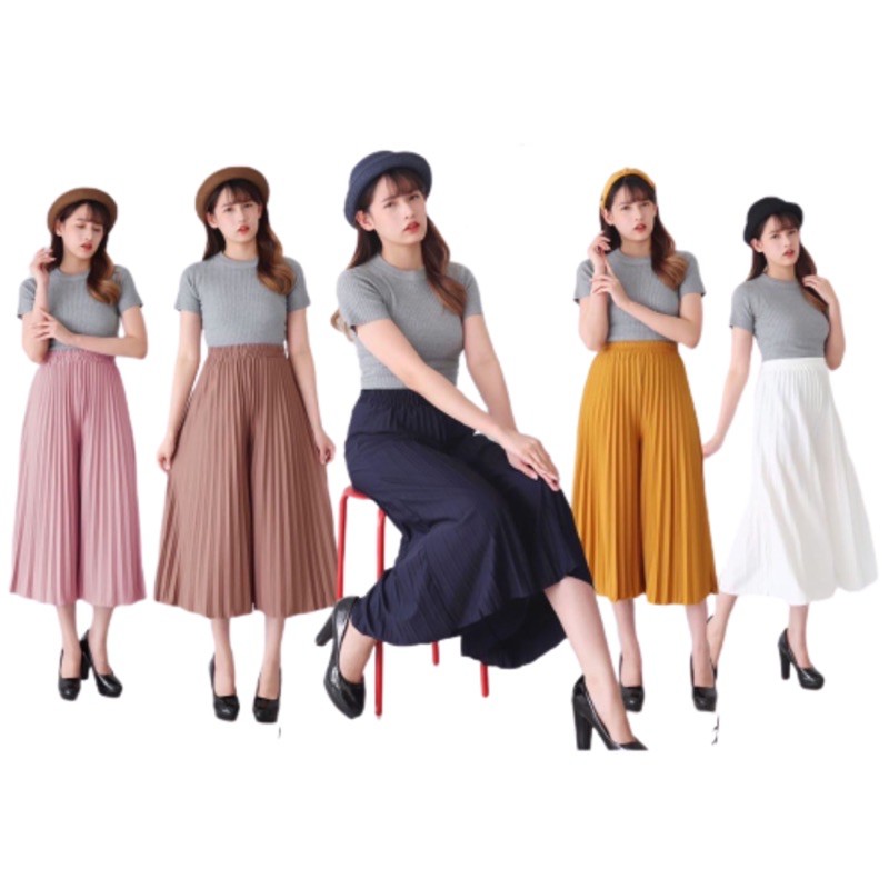 Celana Kulot Wanita Celana Kulot Warna Celana Kulot Berkualitas Celana Kulot 7/8 Fashion Wanita