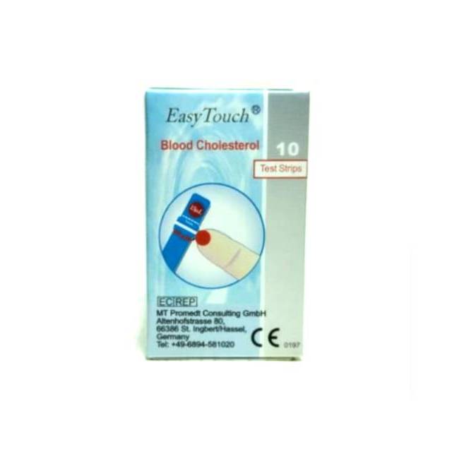 Tes strip kolesterol easy touch / strip colesterol / stik
