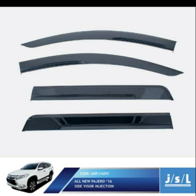 Talang air side visor all new Pajero injection jsl