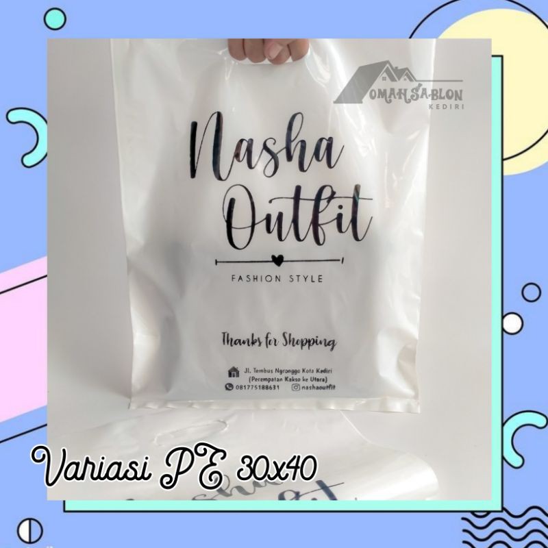 

PLASTIK BUTIK GLOSSY UKURAN 25X35