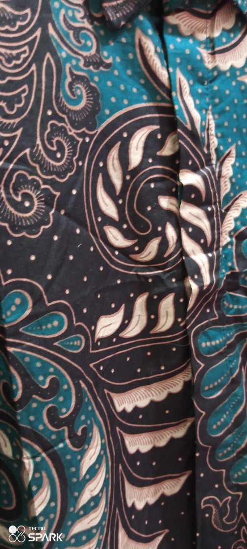 Nailo Batik Hrb026 Kenongo Kemeja Tosca Pendek Pekalongan Padi M L Xl Sogan Tulis Halus Kemeja Batik