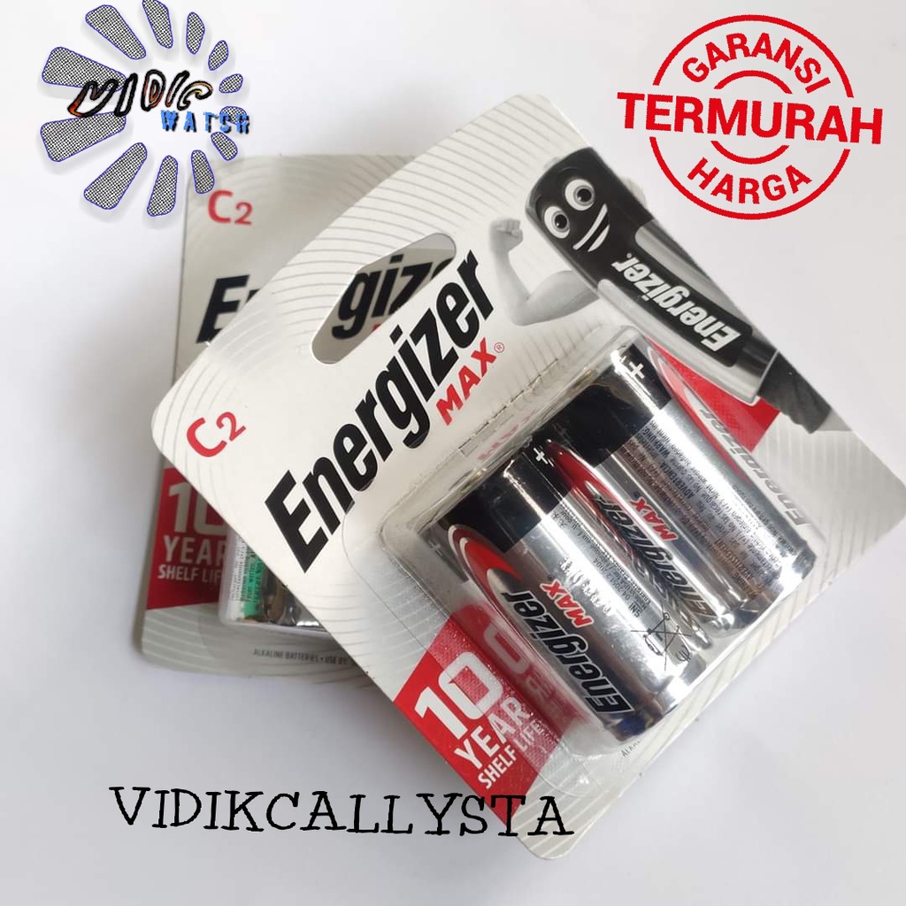 BATERAI ENERGIZER MAX SEAL D2 C2 / CBP2 E93 BP2 LR 14 1.5V D2 / DBP2 E95 BP2 LR 20 1.5V ASLI