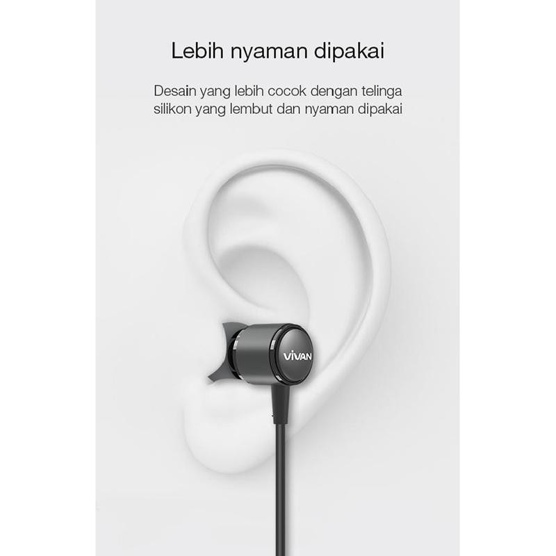 HANDSFREE VIVAN Q11 - HITAM