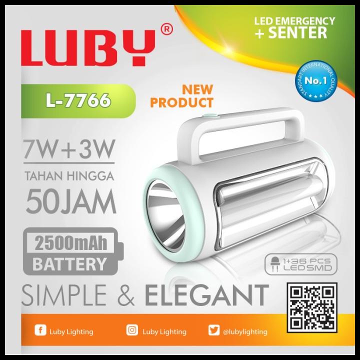 Senter Lampu Emergency Luby L7766