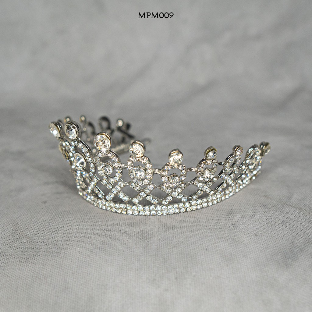 [READY STOCK] MINI CROWN MAHKOTA BRIDAL PENGANTIN HEADPIECE WEDDING MPM009