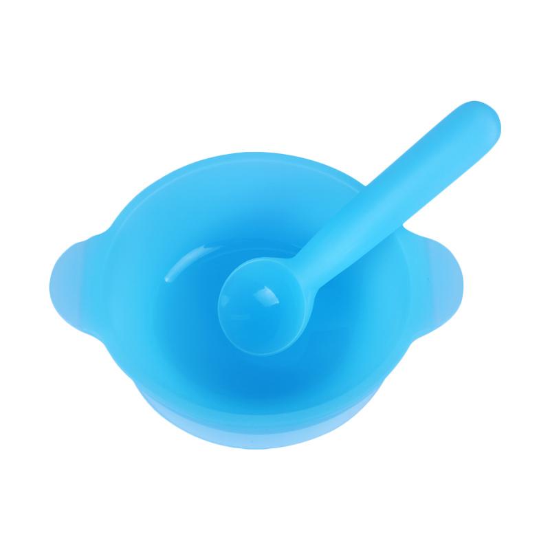 BABY BEYOND FOOD GRADE SILICONE BOWL &amp; SPOON SET 350ML