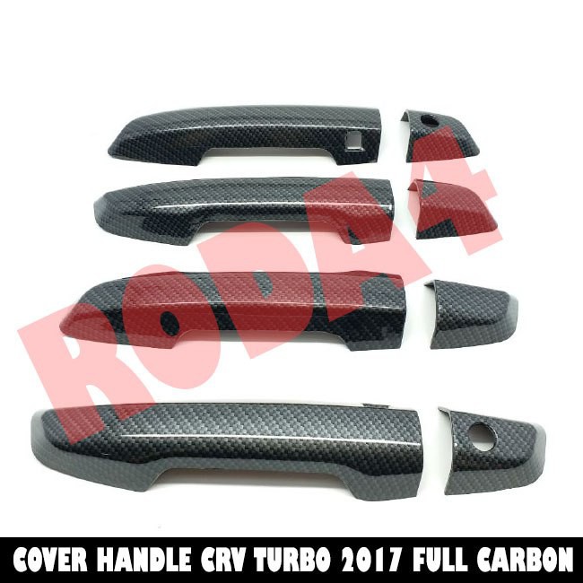 Cover Handle Pegangan Pintu CRV Turbo Full Carbon