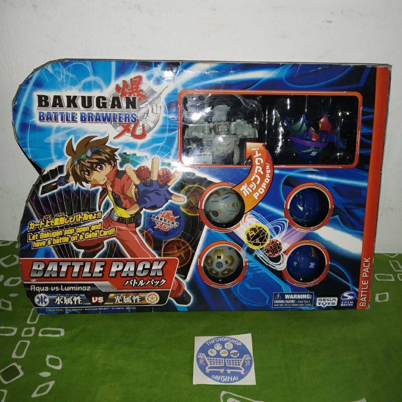 Jual Bakugan Battle Brawlers Battle Pack Aqua Vs Luminoz Original Indonesia|Shopee Indonesia