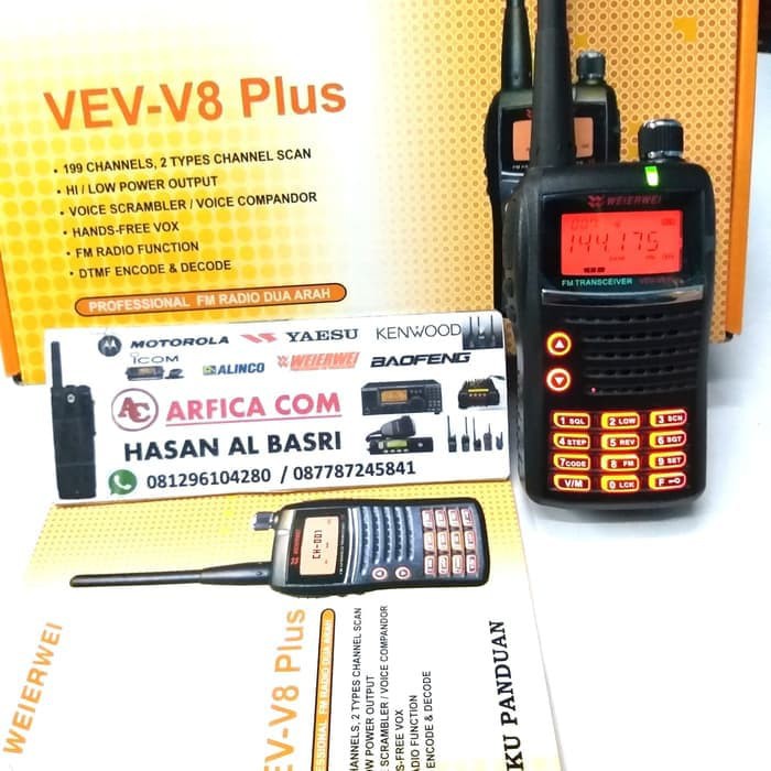 HT WEIRWEI VEV V8 PLUS - HT WEIRWEI VEV V8 SINGLEBAND VHF ORIGINAL