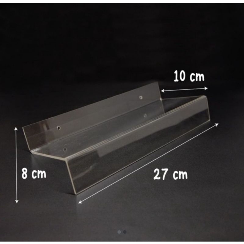 AKRILIK SEPATU DISPLAY TEMPEL DINDING STAND AKRILIK SEPATU TEMPEL