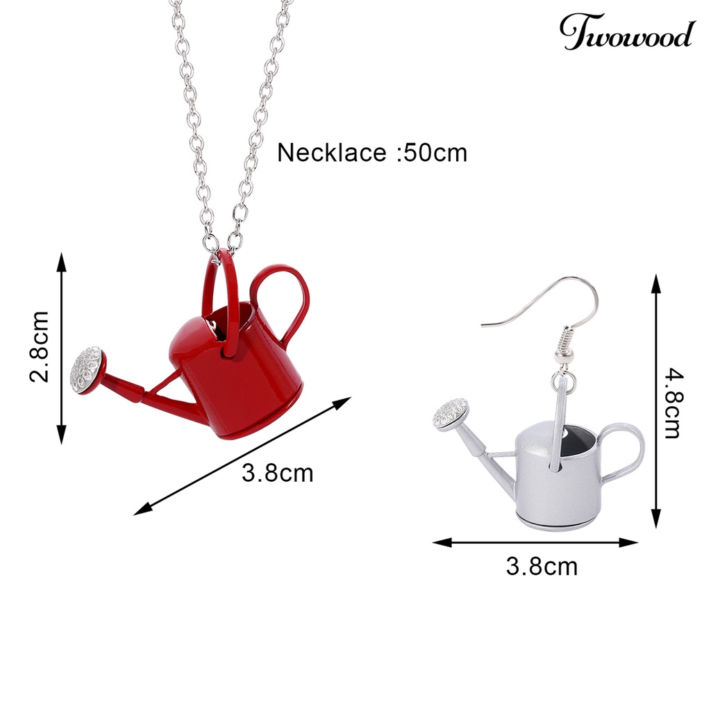 Kalung Choker Anting Kait Desain Botol Air Bahan Alloy Bebas Alergi Ramah Kulit Untuk Pesta