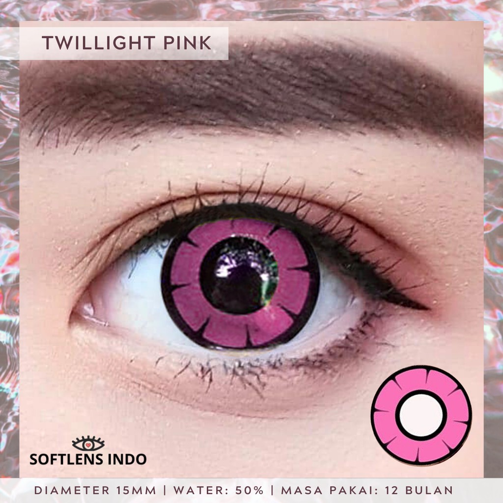 

Softlens Twilight anime pink/ merah muda
