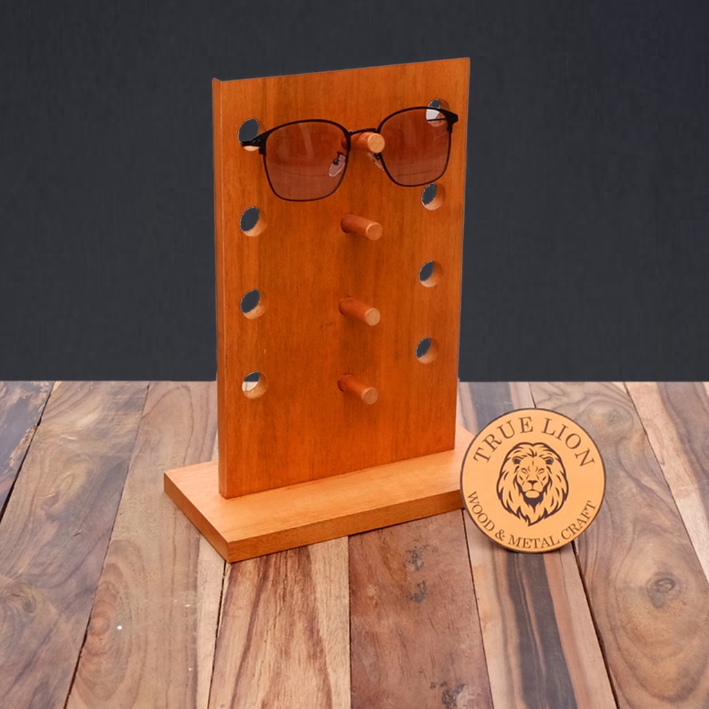 STAND KACAMATA KAYU/ TEMPAT KACAMATA KAYU/RAK KACAMATA WOODEN SUN GLASESS