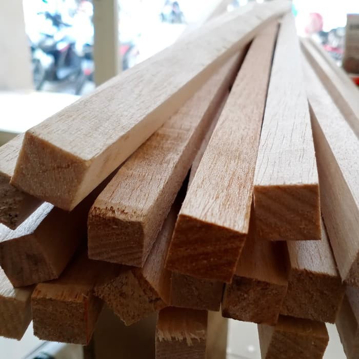 KAYU PINUS / SETIK KAYU / BALOK KAYU / DIY / KERAJINAN
