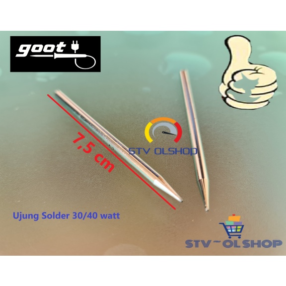 Ujung solder goot 30-40 watt / tip / bit / mata solder goot 30-40 watt