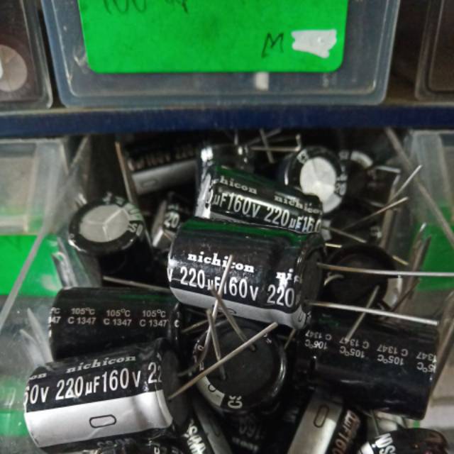 Capasitor Elco 220uf-160volt 220uf 160v 220uf 160 volt 220 160volt 220 160 v Elko 220 160 volt Ori