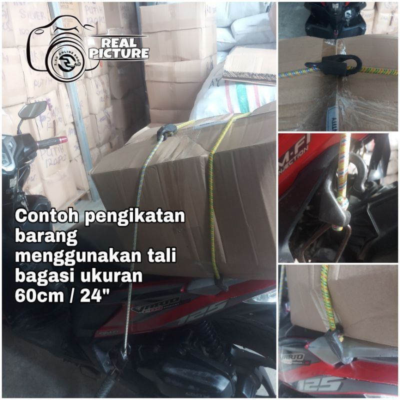 Tali karet pengikat barang di motor murah, Kualitas super !!