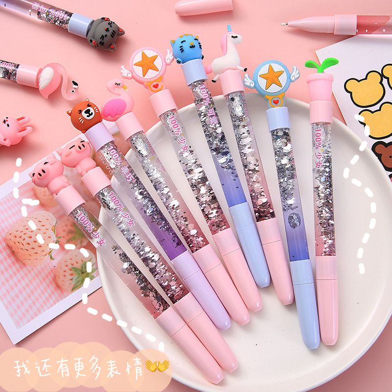 

Pulpen Dengan Motif Air Gliter/Pulpen Tinta Berkarakter