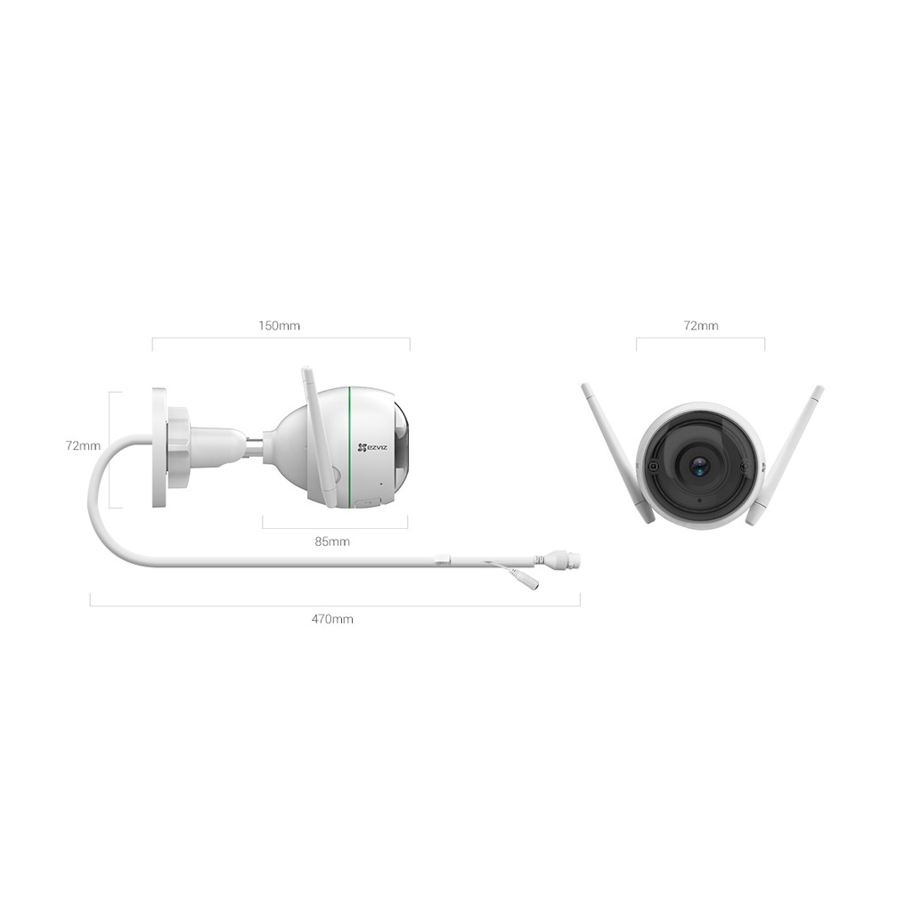 IP Camera Outdoor Ezviz Husky Air 2MP 1080P C3WN - Cctv wireless - Ipcam outdoor smart wifi Kamera