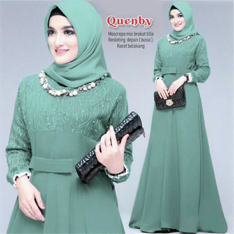 (PROMO)SET SYAR'I BRUKAT JUMBO PRITA MEW MAROON 6 WARNA LAINYA SETELAH HAJI UMROH GAMIS SYARI BRUKAT