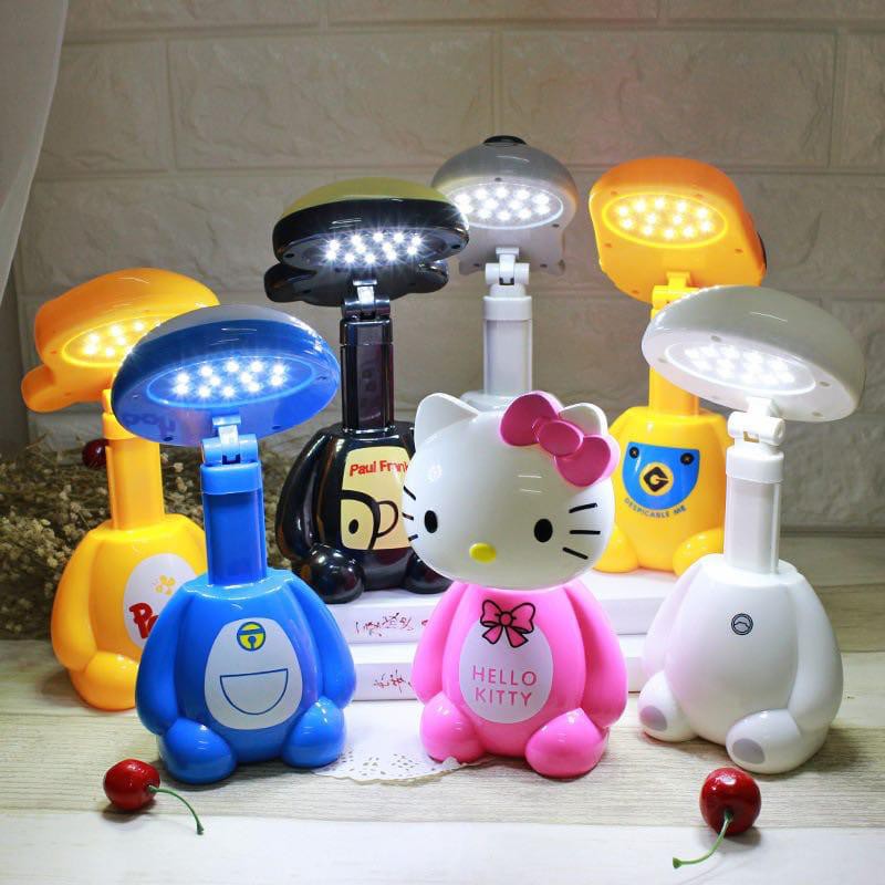 Lampu Tidur Lampu Belajar Anak Karakter Doraemon HK Minion Baymax Pooh