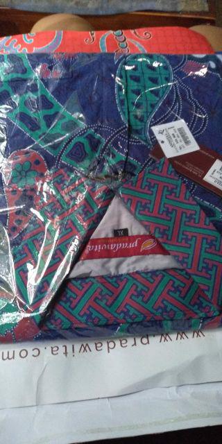 Pradawita Batik Kemeja Reguler Fit Anindita 2b-biru