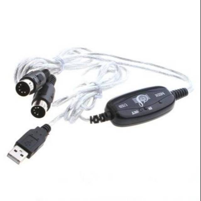 KABEL USB TO MIDI CONVERTER USB TO MIDI PC TO KEYBOARD ADAPTER