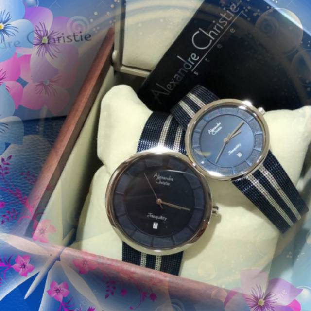 Alexandre Christie AC 8334 Blue SILVER COUPLE