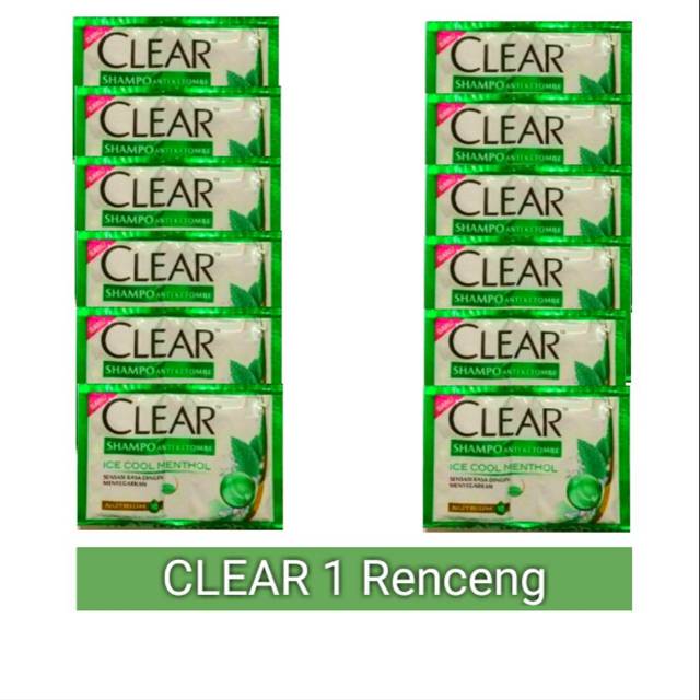 Shampoo Clear Sachet Per Renceng