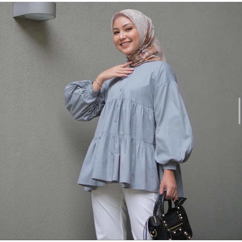 (DBY) BLOUSE CLERIA OVERSIZE KEMEJA ATASAN WANITA SHIRT