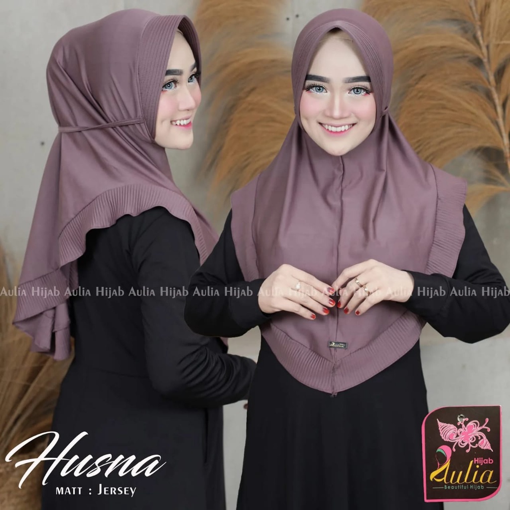 KERUDUNG INSTAN HUSNA PREMIUM HIJAB PET TALI KERUDUNG DEWASA
