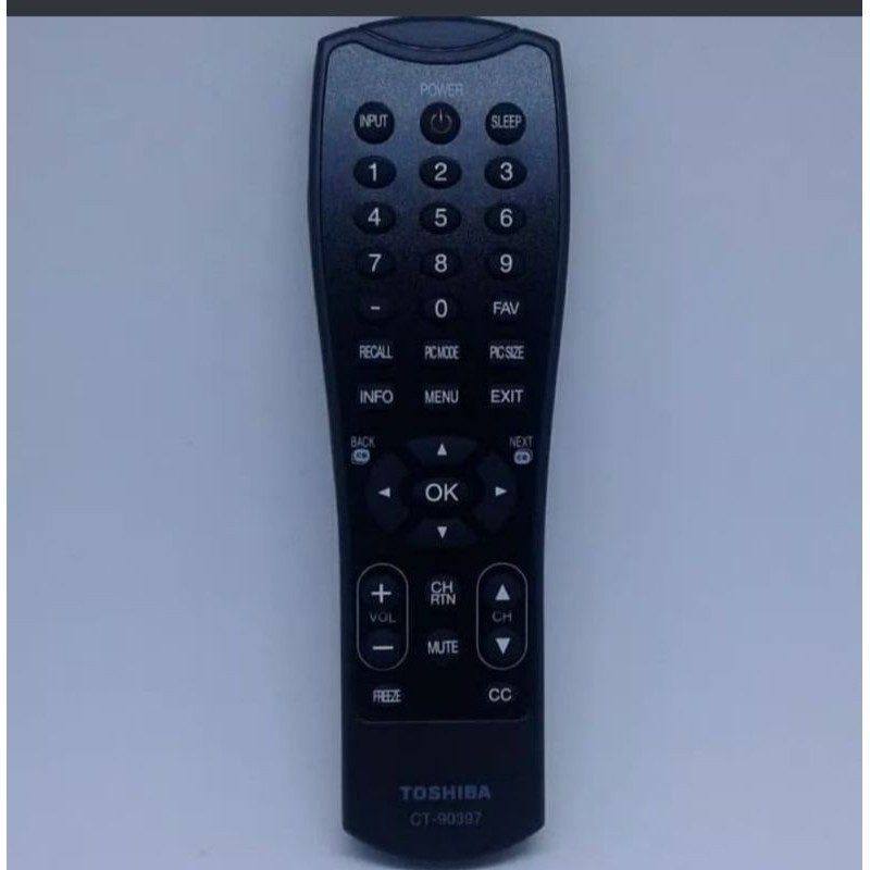 REMOTE REMOT TV TOSHIBA LED LCD CT-90397 ORIGINAL ASLI