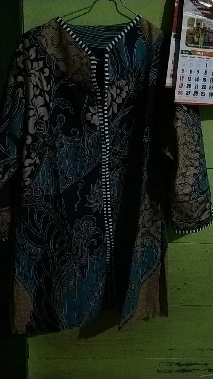 Batik Dolby Dolbi Dobby Doby Tenun Sutra Tulis Katun Atbm Baron Atasan Batik Wanita Sogan Srg308
