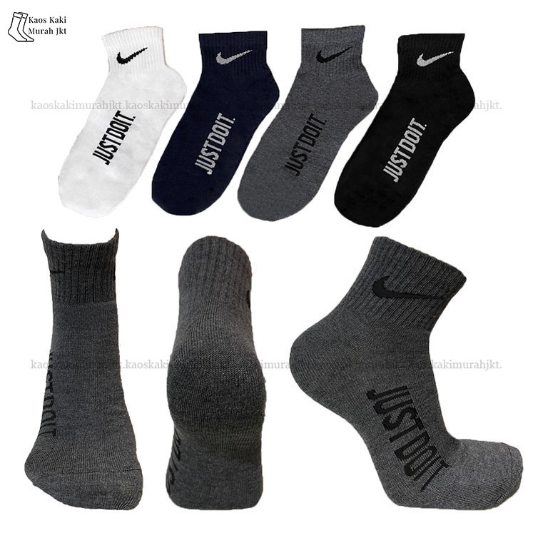 Kaos Kaki Olahraga / Sport Socks Pendek Polos Pria Wanita Dewasa Unisex