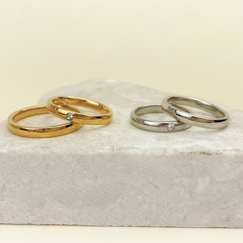 cincin couple cincin pria cincin wanita cincin kawin titanium gold ANTI KARAT