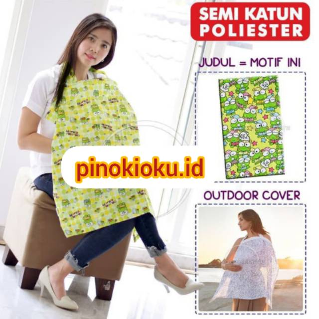 celmek apron menyusui penutup baju ASI ibu menyusui