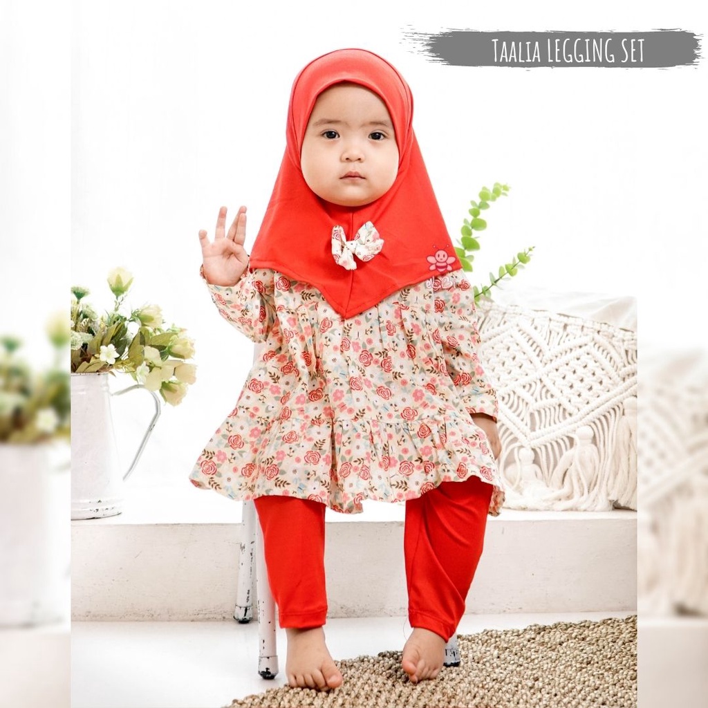 Baju Muslim Anak Perempuan / Baju Muslim Anak Taalia Serise 1-5 Tahun / Gamis Bayi