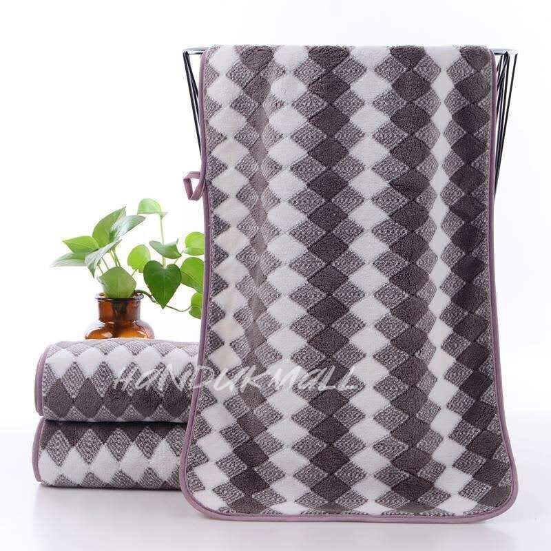 Handukmall Handuk Mandi Dewasa UKuran 70x140 Bahan  Microfiber   Lembut Daya Sserap Tinggi Motif  Diamond Lx