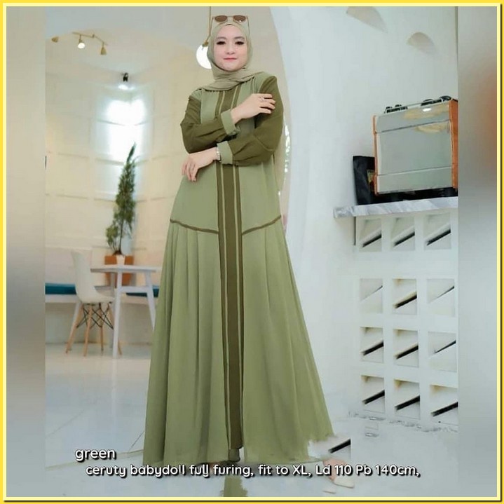 Baju Gamis Elegan t Premium Pesta Kondangan Mewah Perempuan Dres Syari Gamis Lebaran Bju Muslimah Wa
