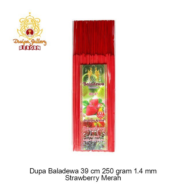 Dupa/ Hio Wangi Harum Baladewa 39 cm 250 gram 1.4 mm Strawberry merah