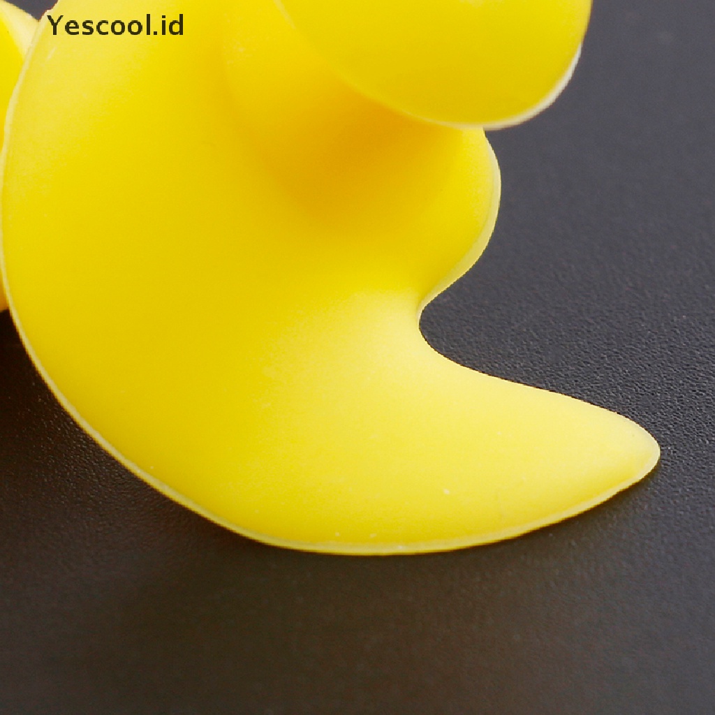 (Yescool) Earplugs Bahan Silikon Lembut anti Bising reusable Untuk Berenang / Tidur