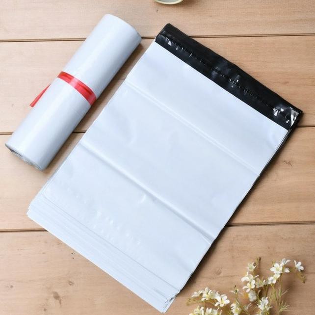 

★★★ ST8 Plastik amplop polymailer 17x30 isi 25 pcs putih premium packing olshop ✹ ✼