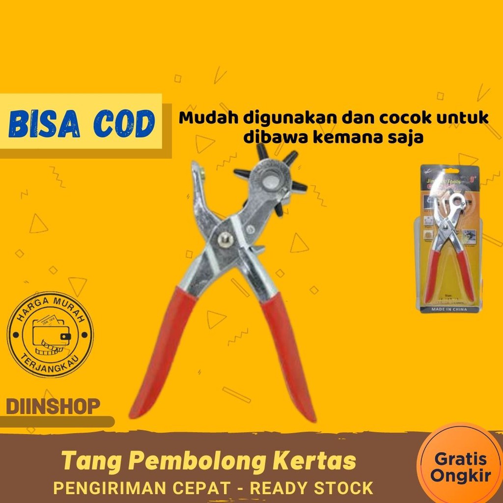 

Alat Pembolong Kertas Tang Pembolong Sabuk Ikat Pinggang Tali Jam Kulit Hole Puncher COD M260