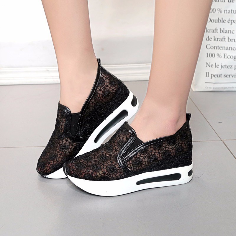 [READY STOK] [LC] SEPATU KOREA Sepatu Wanita Wedges 319 Non Tali TOP QUALITY Sepatu Wanita Sepatu Impor BATAM