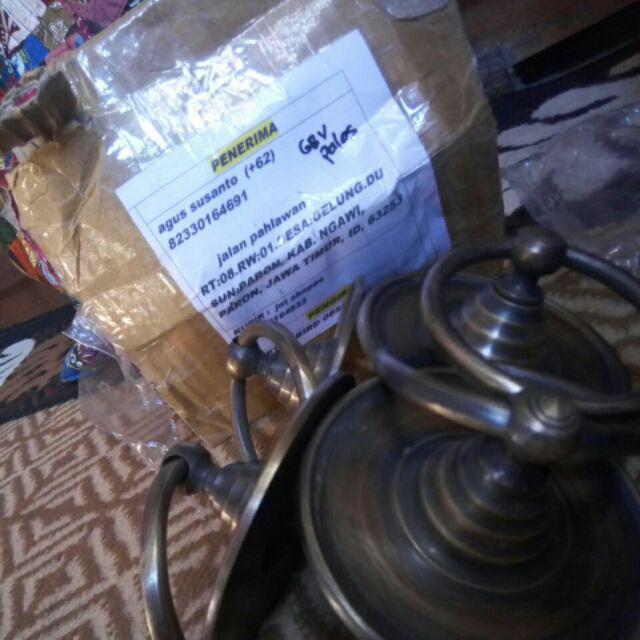 Tarikan Pintu Antik Motif Polos 08 Isi 1 Set Sepasang