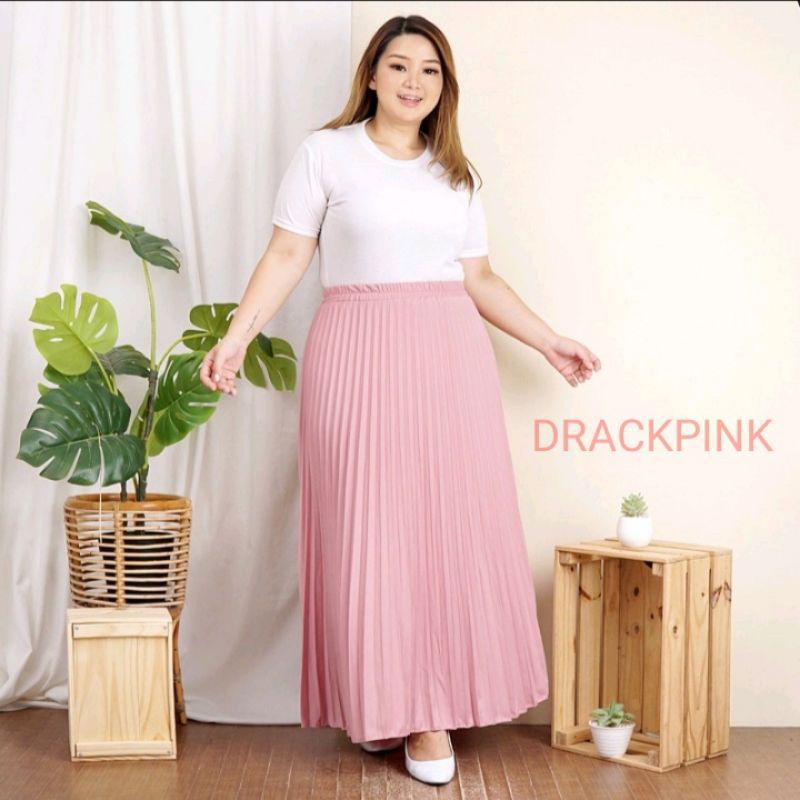 BEST SELLER ROK PLISKET JUMBO XXL PAYUNG PLEATED SKIRT MURAH MUSLIM IBU ACARA POLOS ROK PANJANG PAYUNG MAYUNG