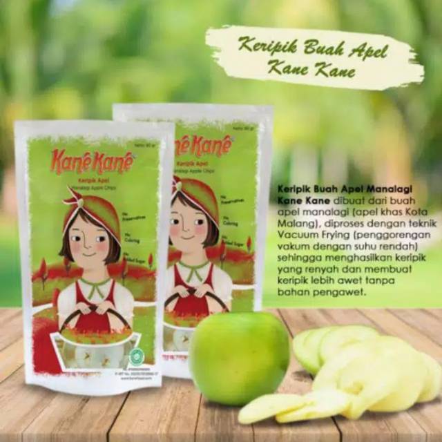 

KERIPIK BUAH KANE, rasa apel/salak/nangka