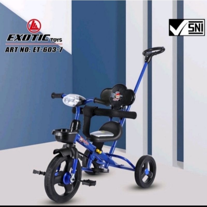Sepeda Roda Tiga Anak Exotic 603-7 (Ban Karet)